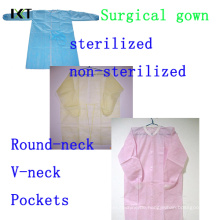 Einweg-SMS Non Woven Chirurgische Kleid Hersteller Kxt-Sg19